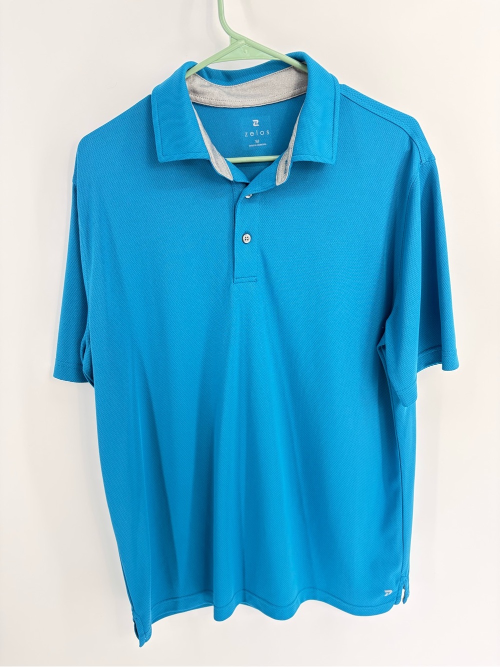 Zelos Men’s Blue Polo Shirt -‎ Medium